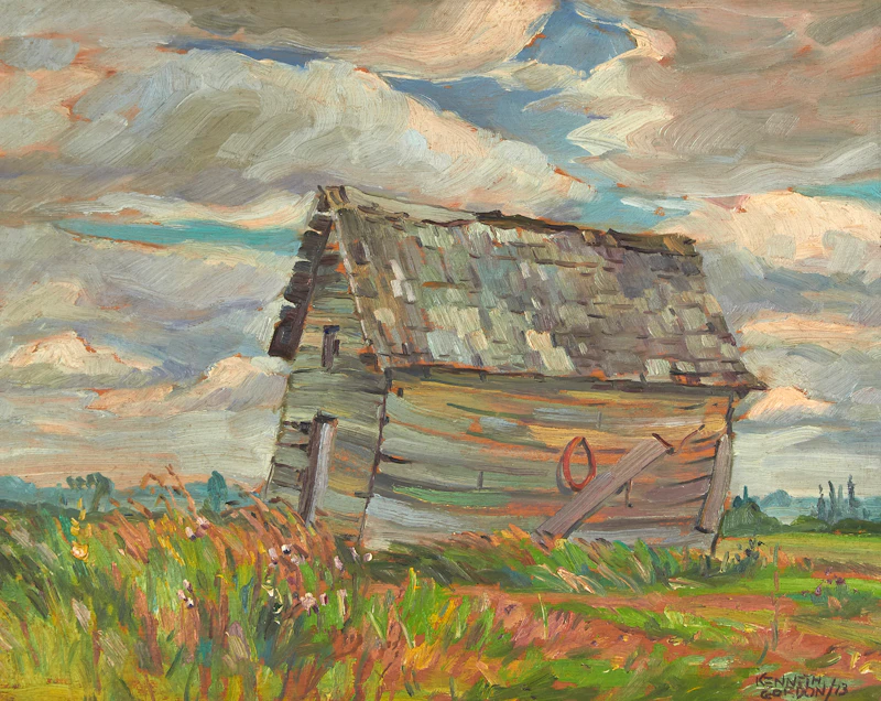 Old Granery Near Gimli by Kenneth Gordon