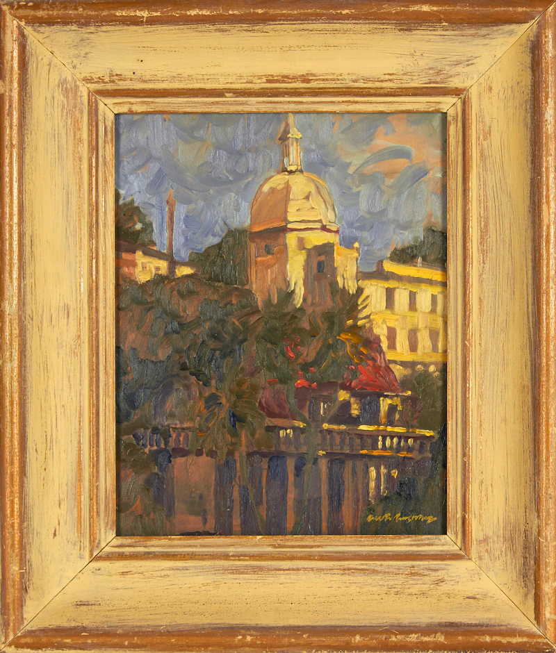 Garth Armstrong, Summer In The City, oil on board - view 2