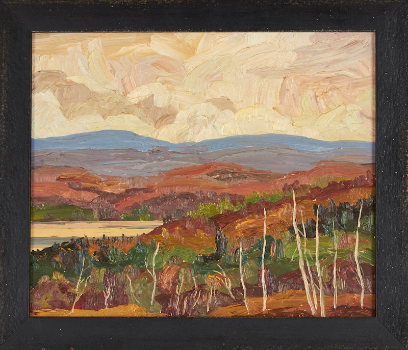 Arthur Lloy, November Barrens with Lake, oil on board - view 2