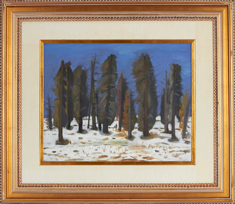 Stanley Morel Cosgrove, Hiver, Mablec, oil on board - view 2