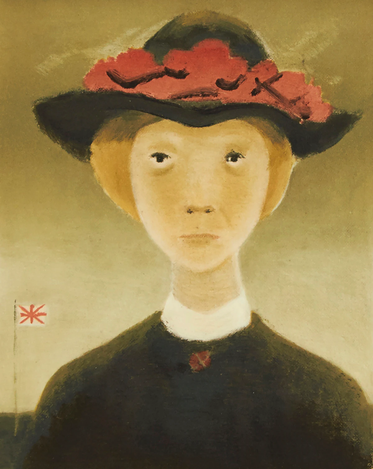 Jean Paul Lemieux, Le Drapeau, lithograph