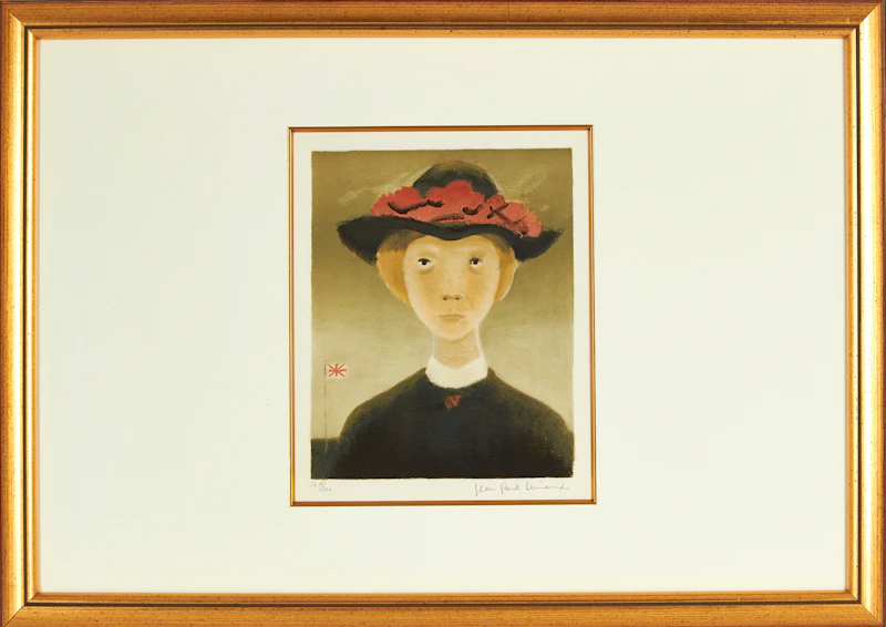 Jean Paul Lemieux, Le Drapeau, lithograph - view 2