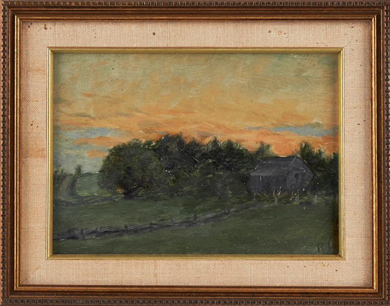 Robert Harris, Farmstead at Covehead, P.E.I., oil on board - view 2