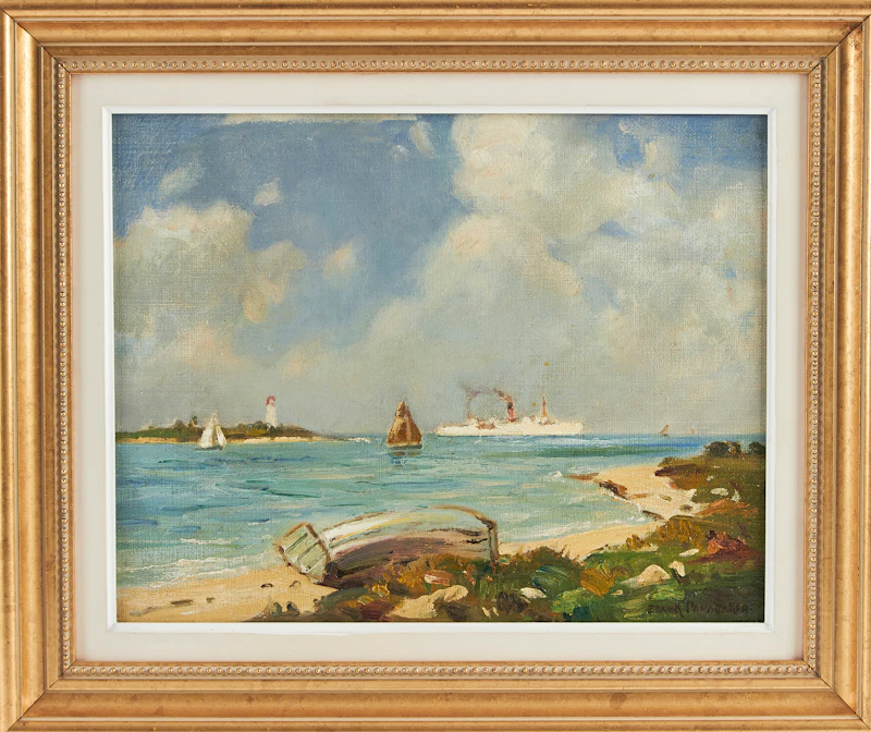Frank Shirley Panabaker, Shoreline Landscape, laid down on board - view 2