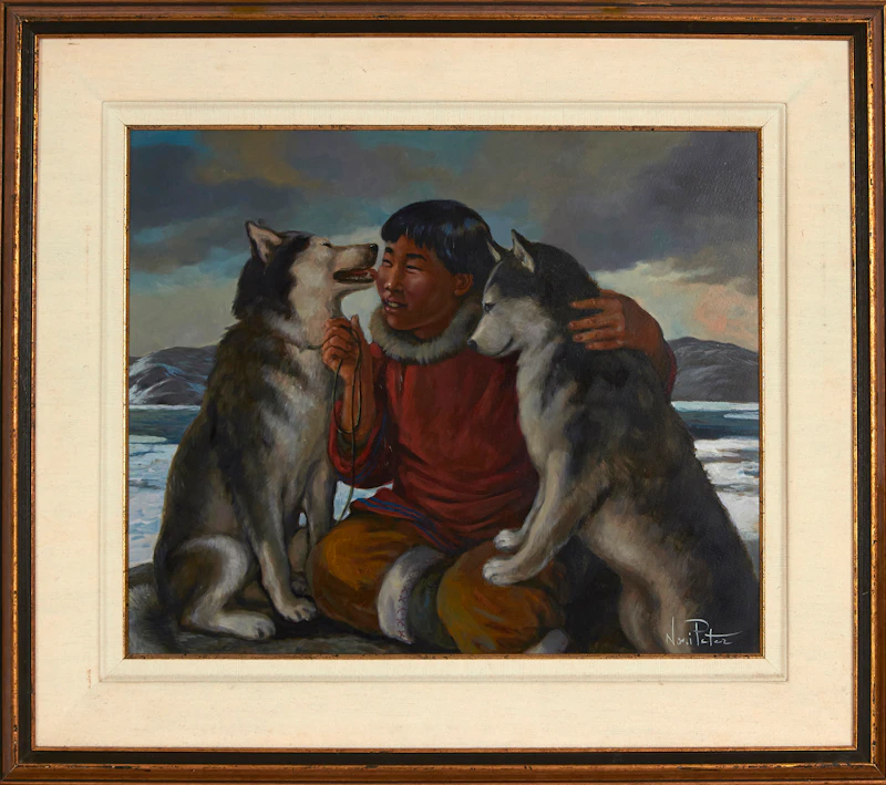 Nori Peter, Friends, oil on board - view 2