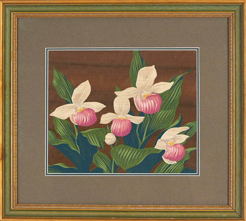 Alfred Joseph Casson, Floral Still Life, silkscreen on veneer - view 2
