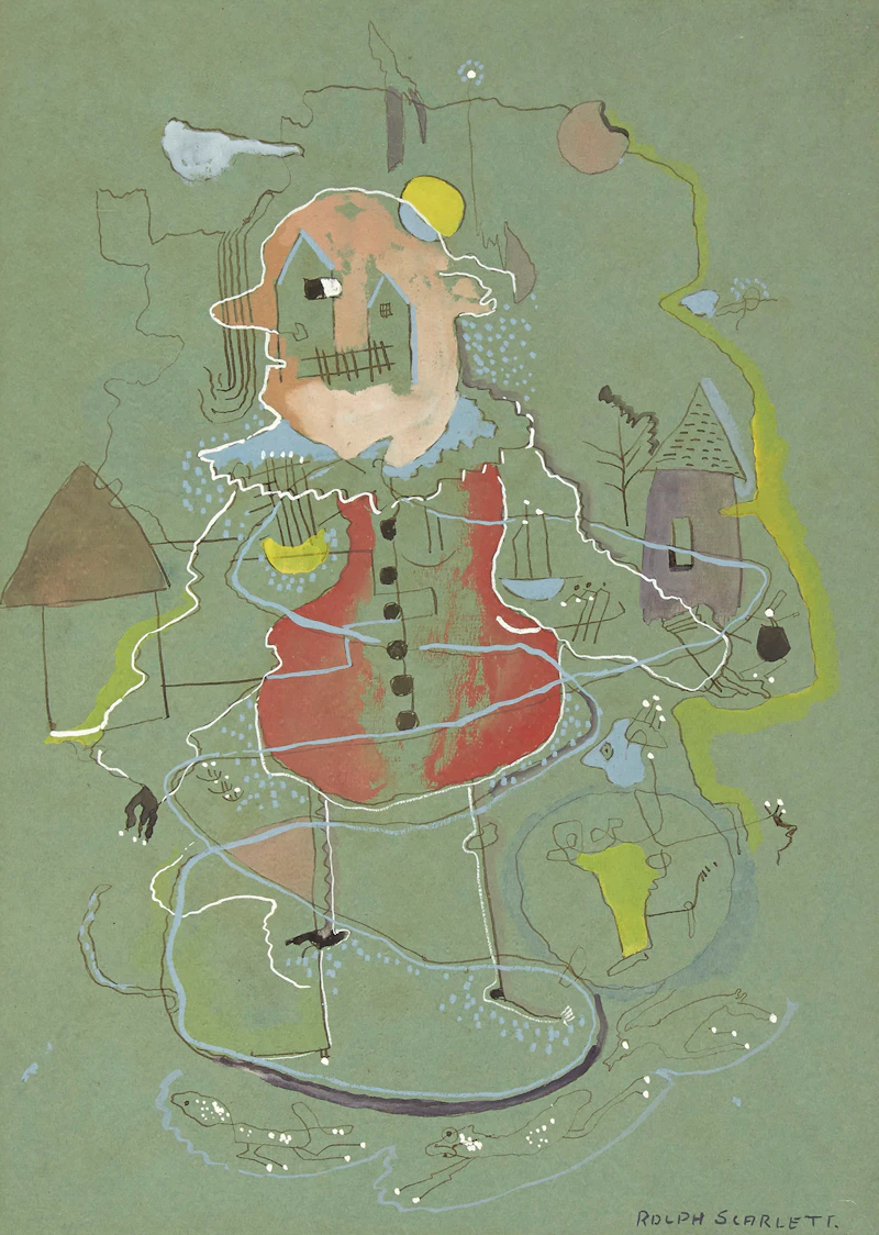 Character in a Red Vest by Rolph Scarlett