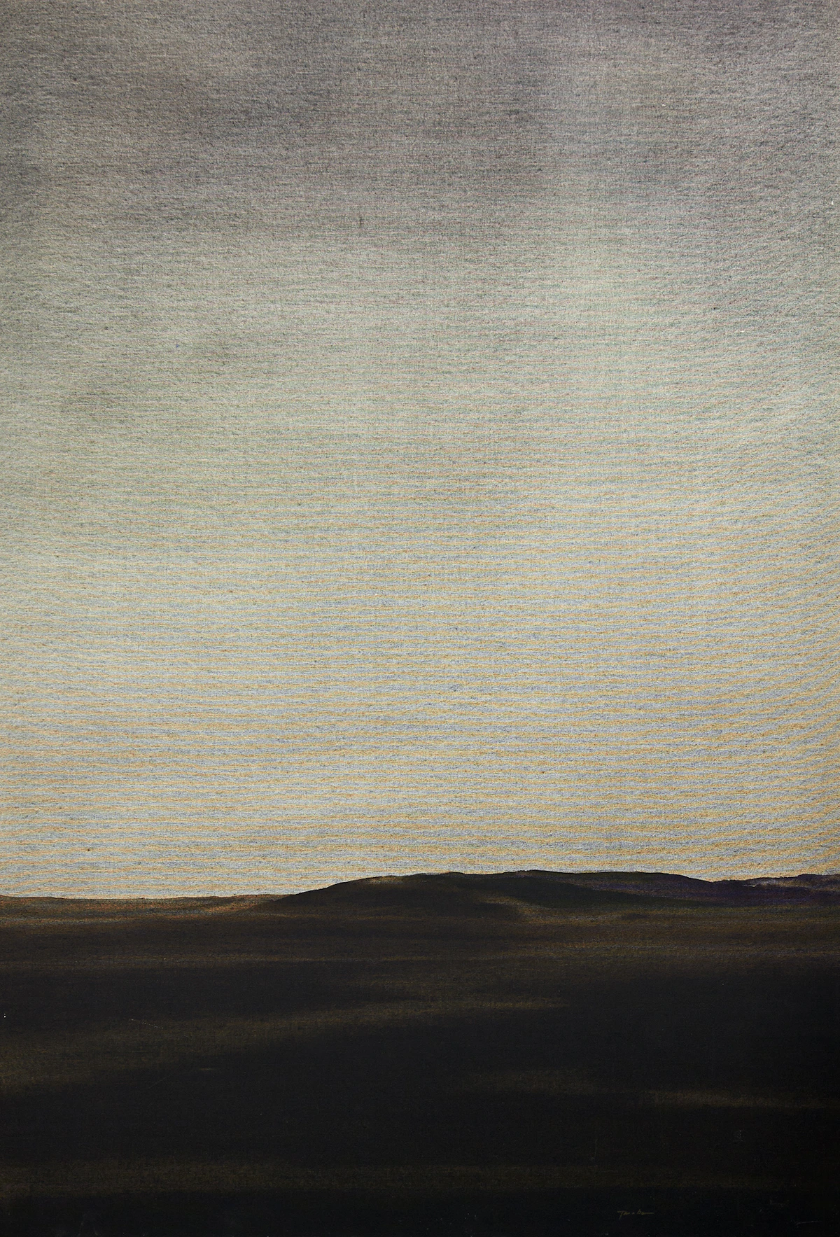 Takao Tanabe, Summer Foothills (4/79 Evening), acrylic on canvas, 1979