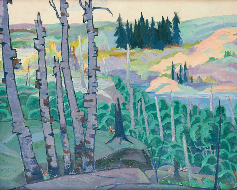 Henry Eric Bergman, Ghosts of the Woods, oil on canvas - view 2