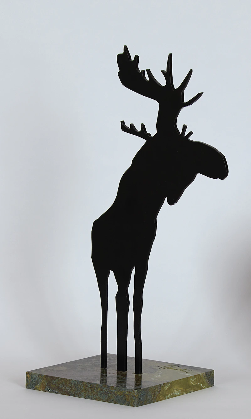 Charles Pachter, Moosamour, baked enamel on aluminum, 2010 - view 2