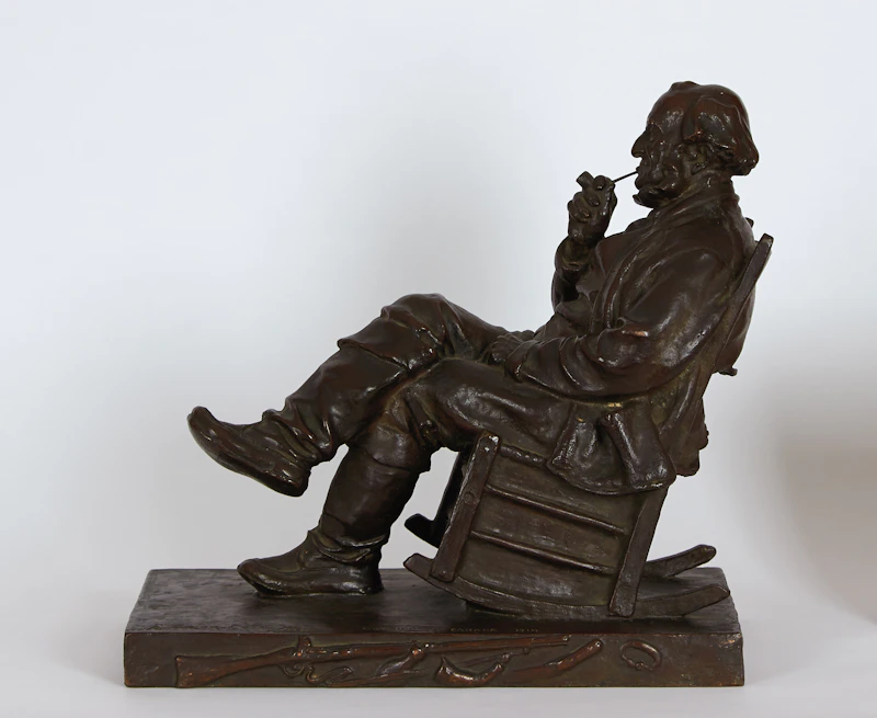 Marc-Aurèle de Foy Suzor-Coté, Le vieux pionnier canadien, bronze - view 2