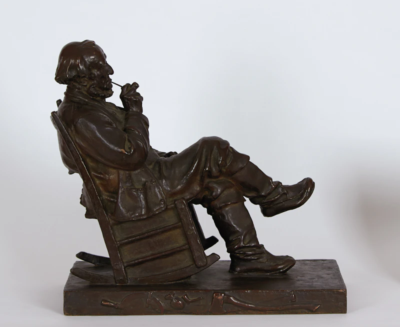 Marc-Aurèle de Foy Suzor-Coté, Le vieux pionnier canadien, bronze - view 3