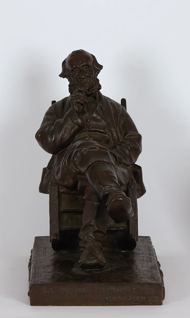 Marc-Aurèle de Foy Suzor-Coté, Le vieux pionnier canadien, bronze - view 5