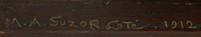 Marc-Aurèle de Foy Suzor-Coté, La compagne du vieux pionnier, bronze, 1912 - view 7