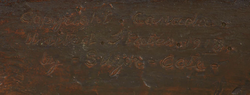 Marc-Aurèle de Foy Suzor-Coté, La compagne du vieux pionnier, bronze, 1912 - view 8