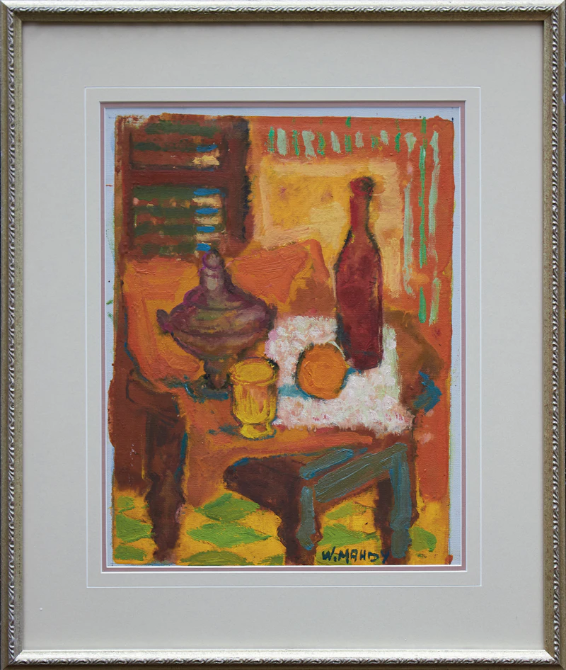 Wadie El Mahdy, Still Life, oil on unstretched canvas - view 2