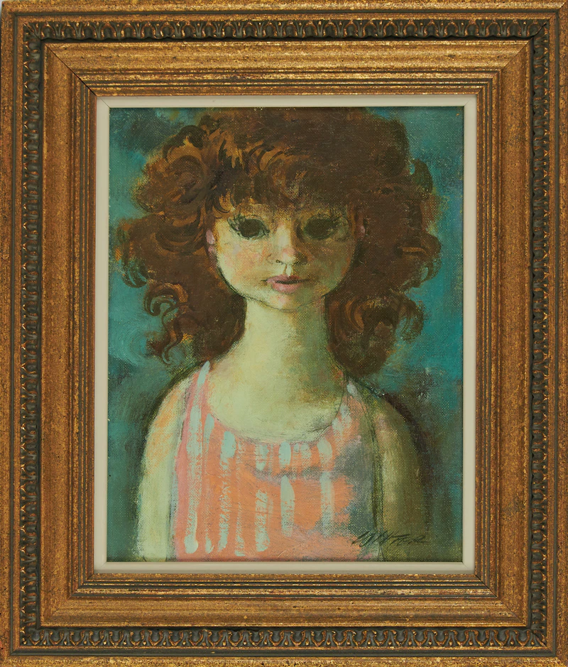 William Arthur Winter, Janet, oil on canvas board - view 2