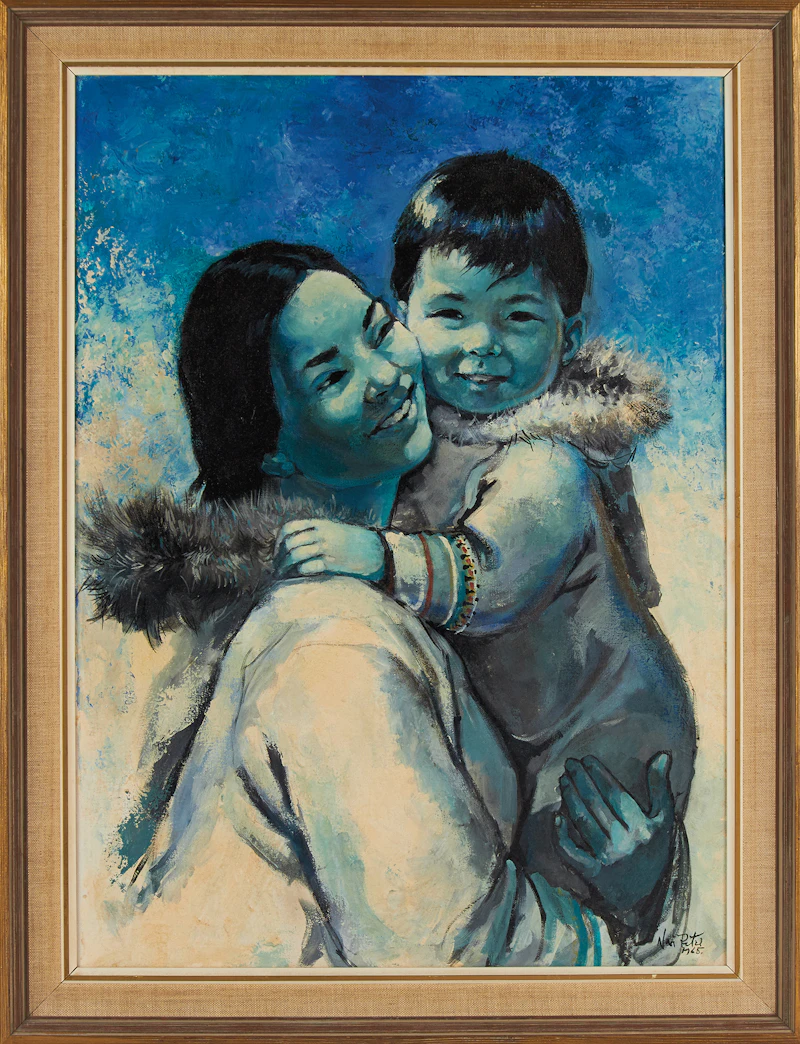 Nori Peter, Mother and Child, oil on canvas - view 2