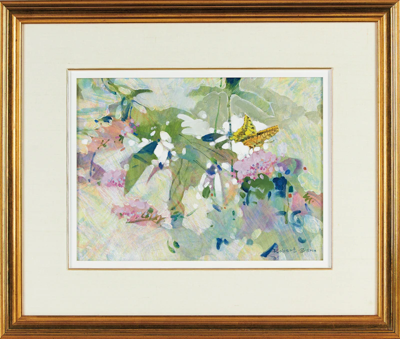 Robert Genn, Pattern With Papillio, acrylic on canvas - view 2