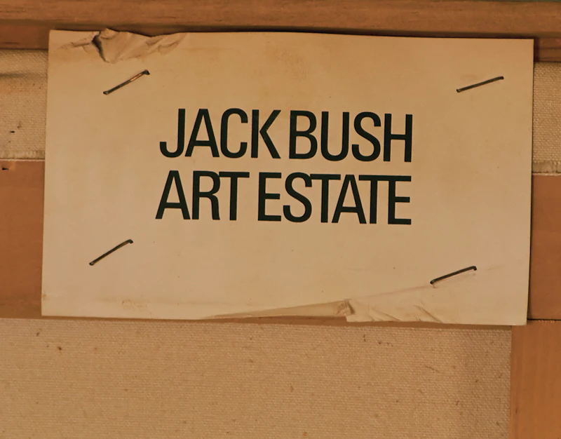 Jack Hamilton Bush, Pink on Red (Thrust) , oil on canvas, 1961 - view 4