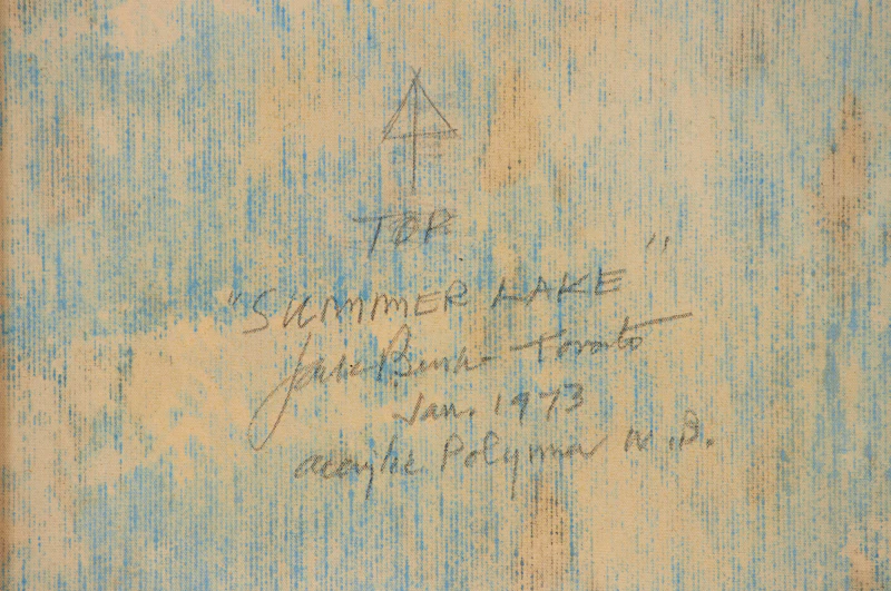 Jack Hamilton Bush, Summer Lake, acrylic on canvas, 1973 - view 7