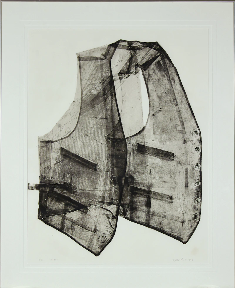 Betty Roodish Goodwin, Vest No. 2, soft-ground etching, 1970 - view 2