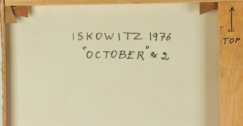 Gershon Iskowitz, October #2, oil on canvas, 1976 - view 4