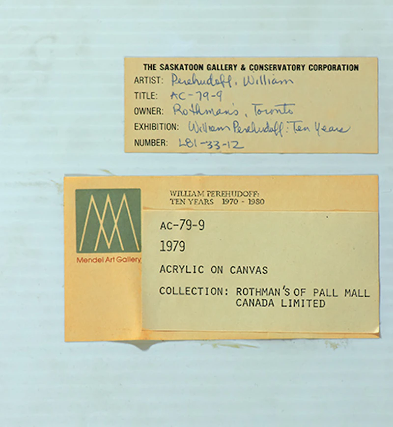 William Perehudoff, AC-79-9, acrylic on canvas, 1979 - view 6