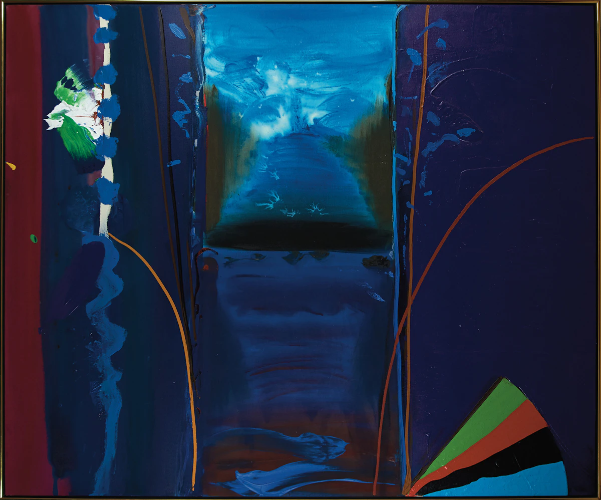 Gordon Rayner, Flying Out, acrylic on canvas, 1980