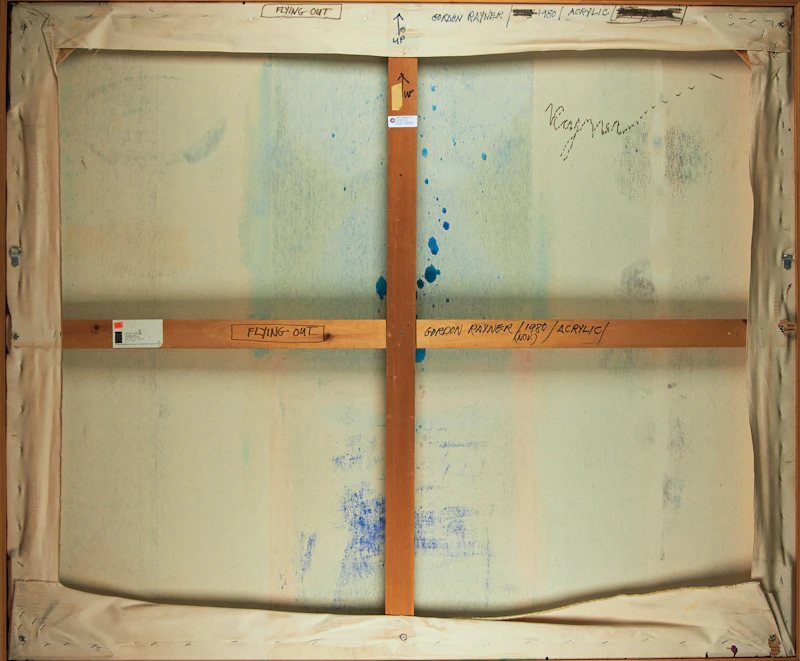 Gordon Rayner, Flying Out, acrylic on canvas, 1980 - view 2