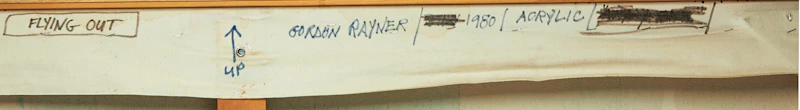Gordon Rayner, Flying Out, acrylic on canvas, 1980 - view 5