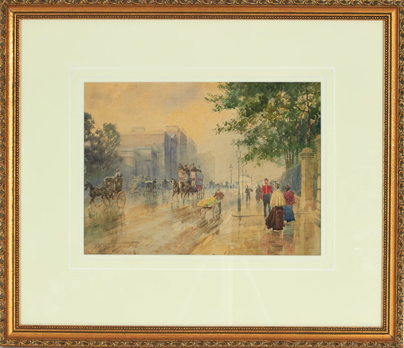 Frederic Marlett Bell-Smith, Hyde Park Corner, watercolour - view 2