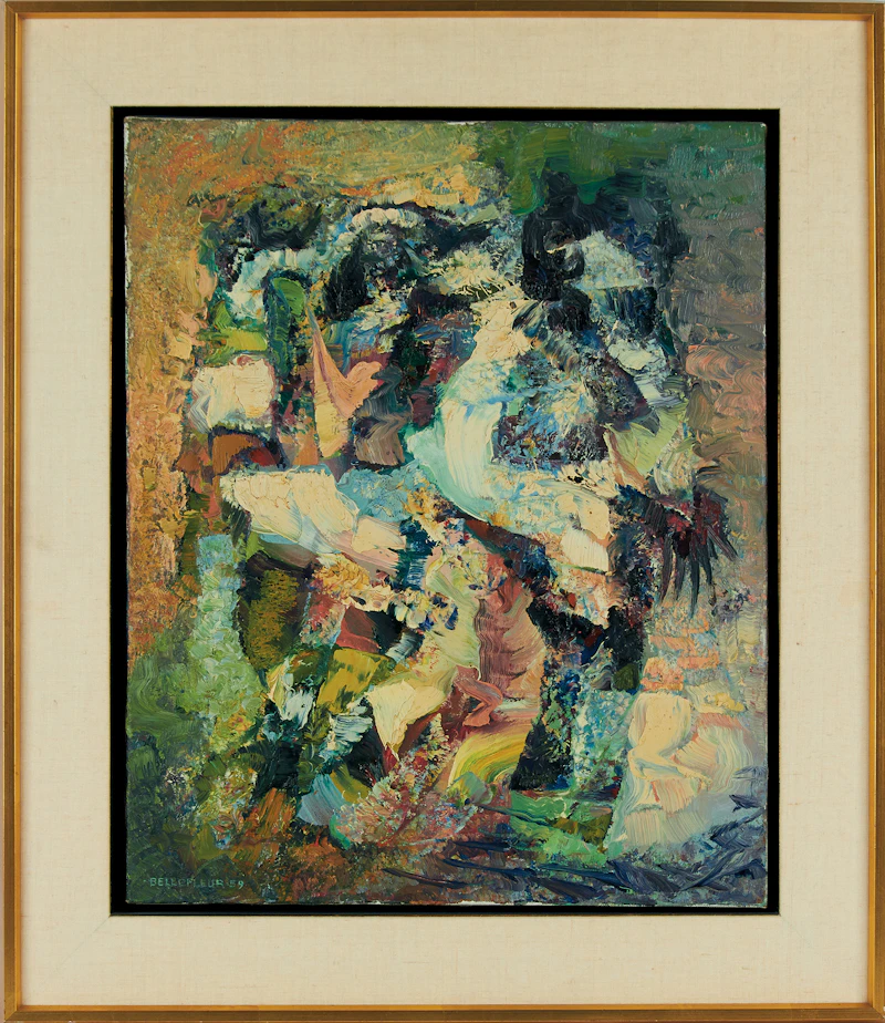 Léon Bellefleur, Sausset Les Pins, oil on canvas, 1959 - view 2