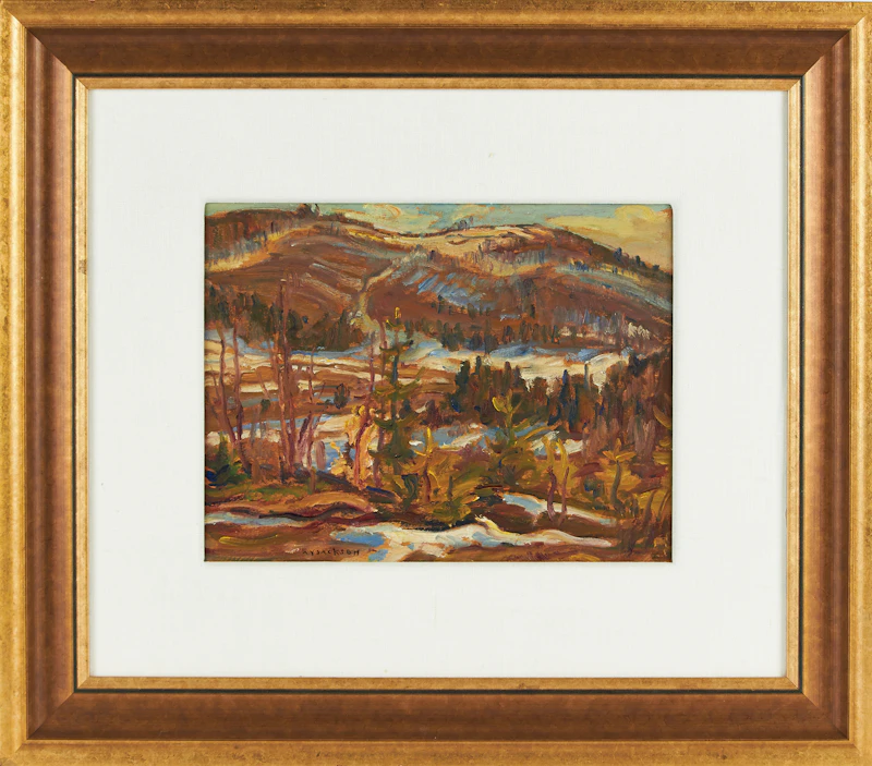 Alexander Young Jackson, Early Spring, oil on board - view 2