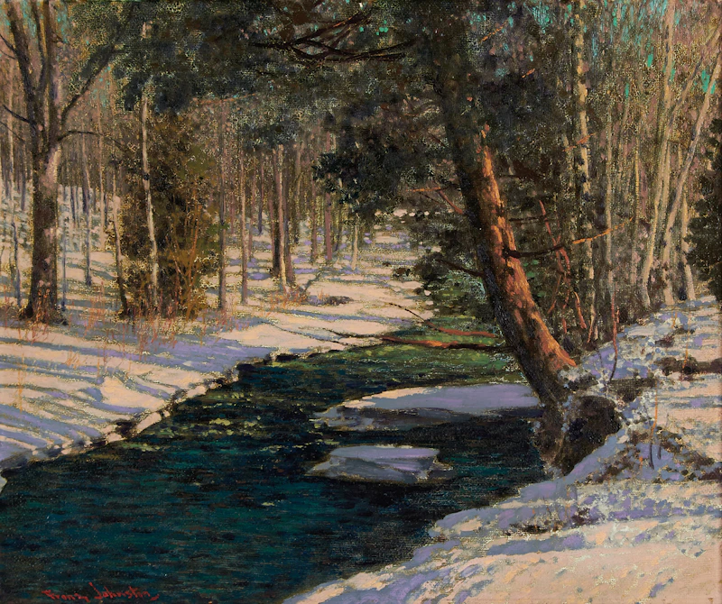 Frank Hans Johnston, Woodland Stream