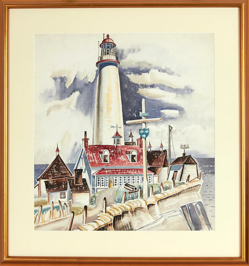 Bobs Cogill Haworth, Quebec Lighthouse, watercolour - view 2