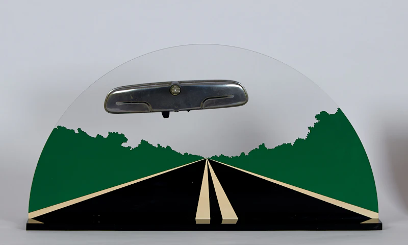 Allan  D’Arcangelo, Day and Night (Rearview Mirror and Windshield), plexiglass and mirror - view 2