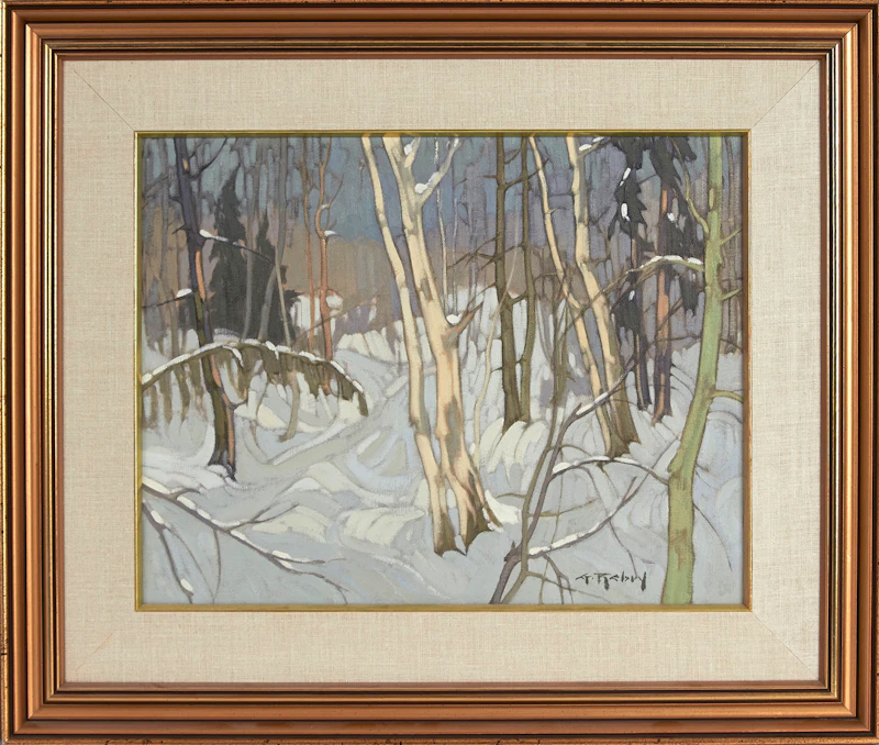 Gaston Rebry, Mild Winter (Douceur Froide), oil on canvas, 1987 - view 2