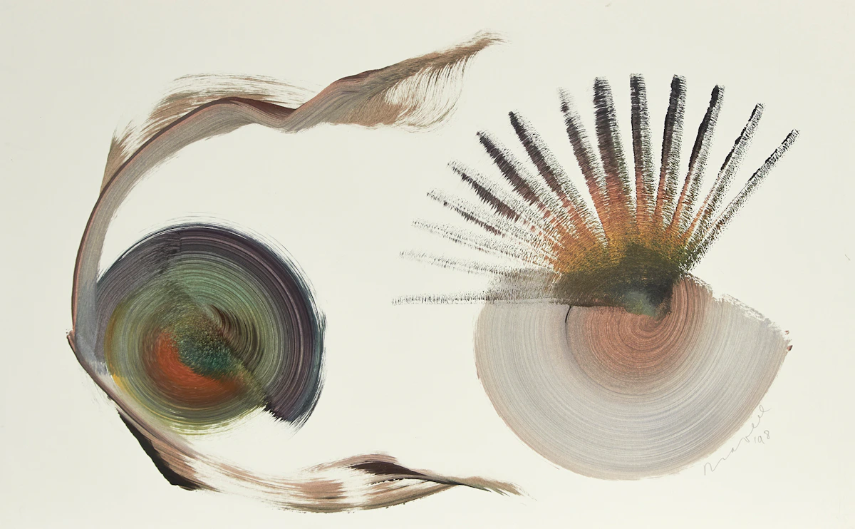 Joseph Drapell, Abstract, oil on card, 1998