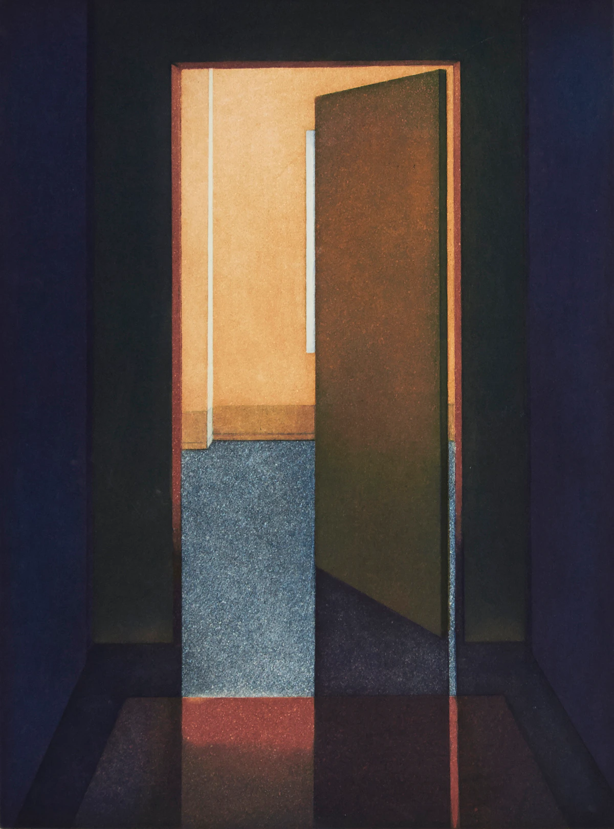 Medrie MacPhee, Hallway, lithograph