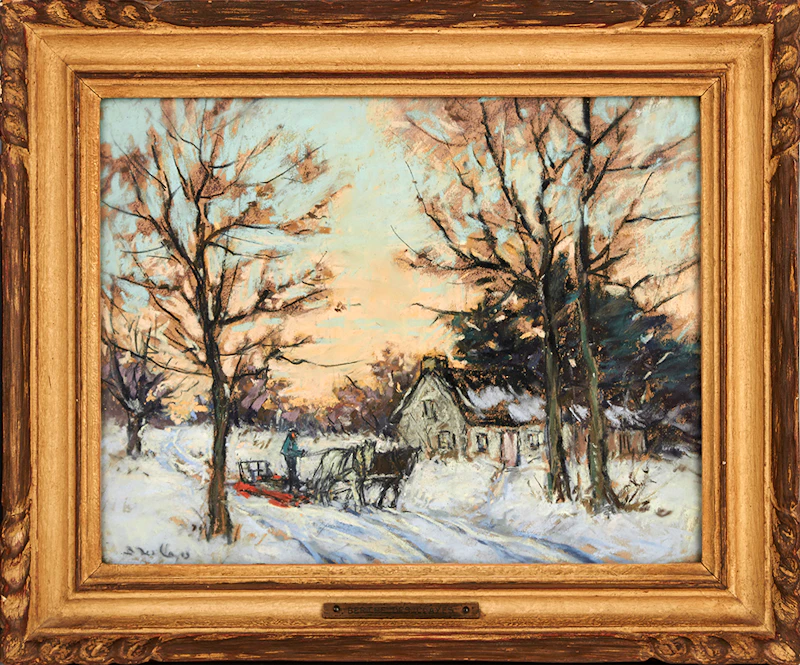 Berthe Des Clayes, End of the Day, pastel - view 2