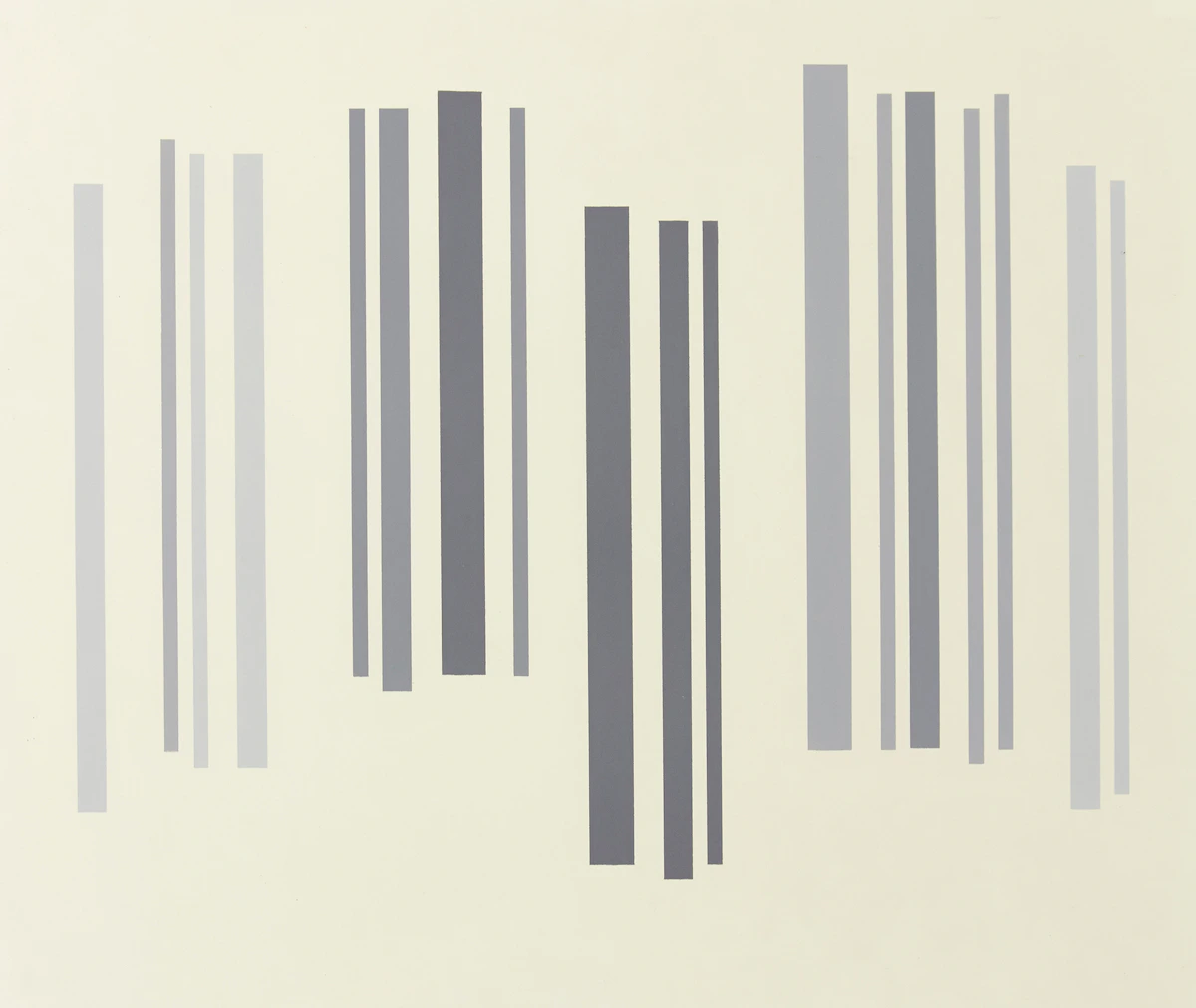 Lawren Phillips Harris, Vertical Groups, silkscreen, 1969