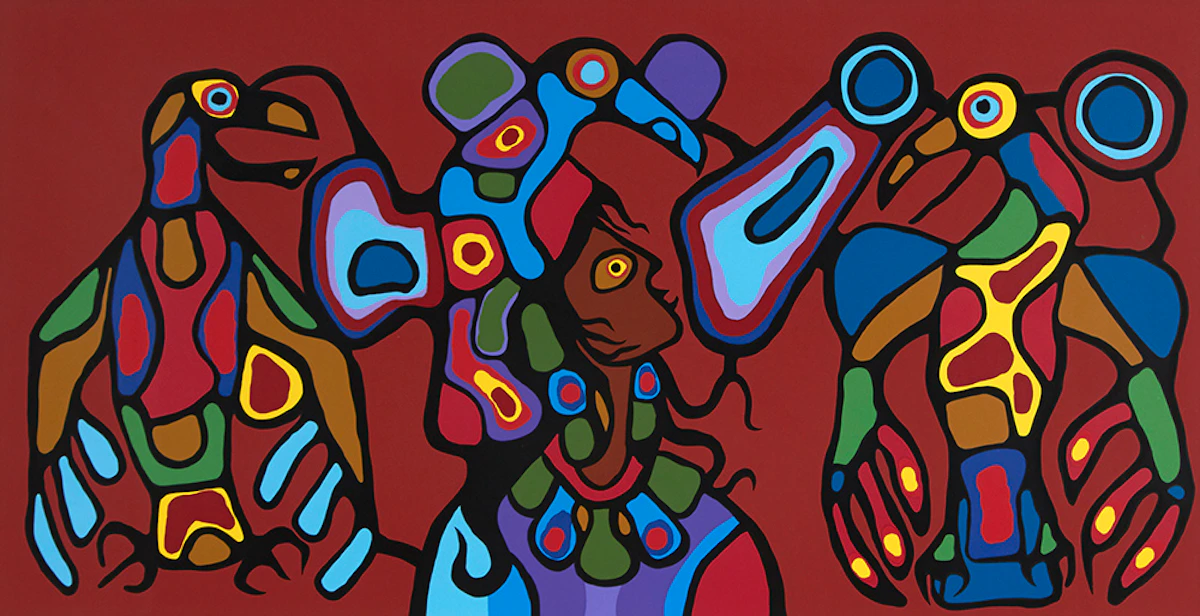 Norval Morrisseau, Thunderbird’s Spirit, silkscreen
