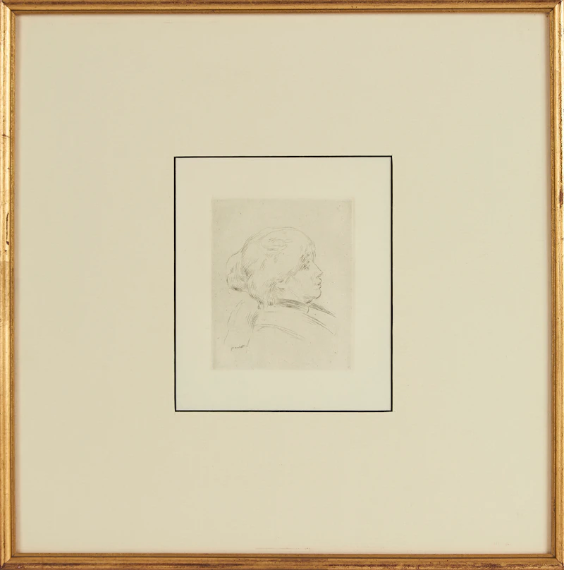 Pierre-Auguste Renoir, Berthe Morisot, etching - view 2
