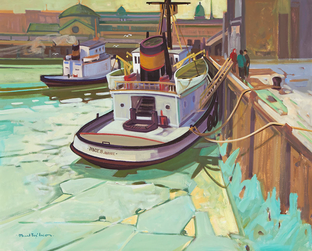Paul Tex Lecor, Jimmy B., Quebec, oil on canvas