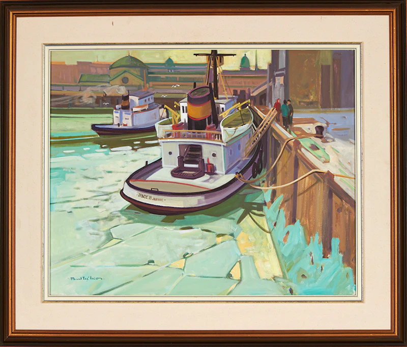 Paul Tex Lecor, Jimmy B., Quebec, oil on canvas - view 2