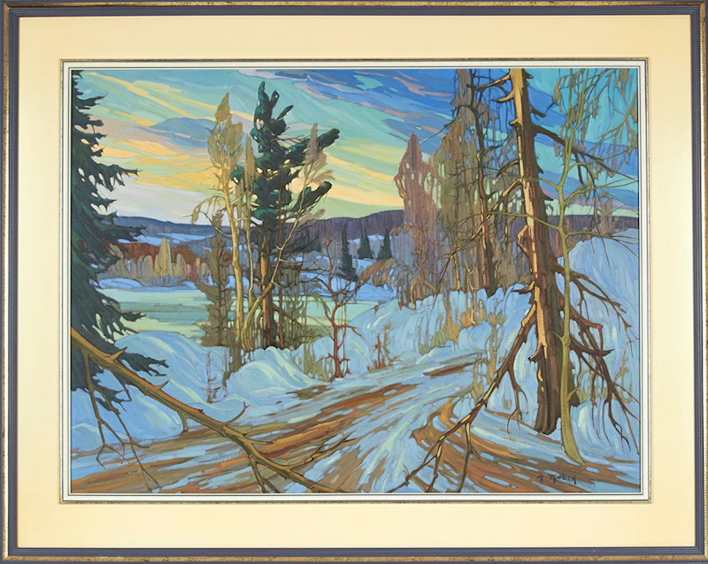 Gaston Rebry, Chemin vers le sommet, oil on canvas, 1989 - view 2