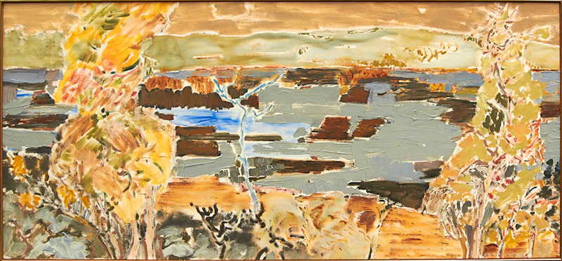 David T. Alexander, Autumn Landscape, acrylic on canvas, 1983 - view 2