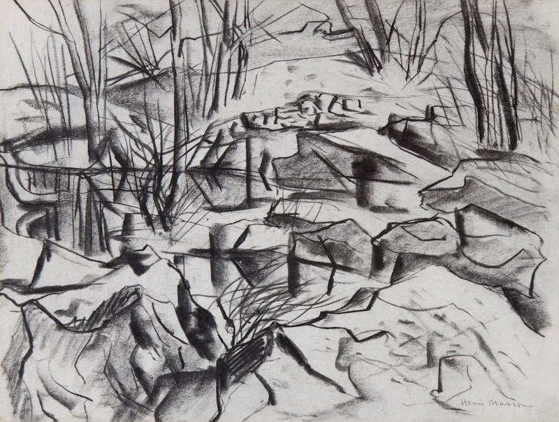 Rocky Landscape by Henri Leopold Masson