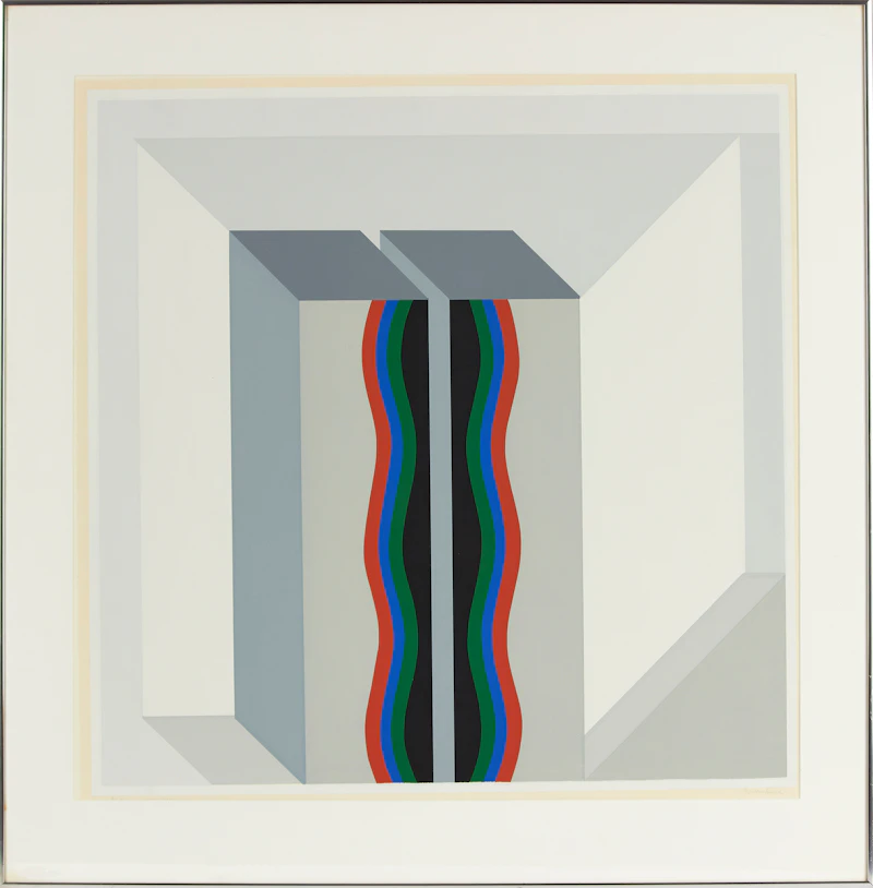Gordon Appelbe Smith, Divided Column, serigraph, 1970 - view 2